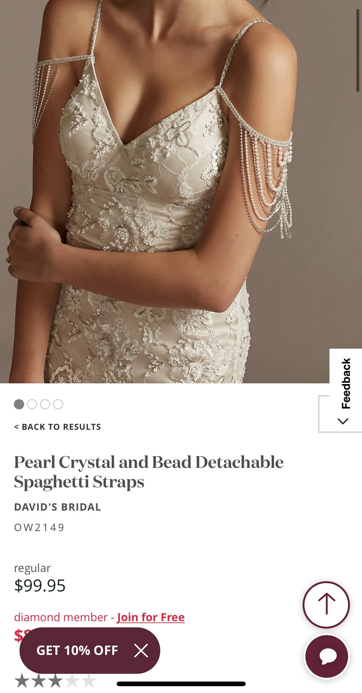Wedding Dress and Beaded Sleeves
