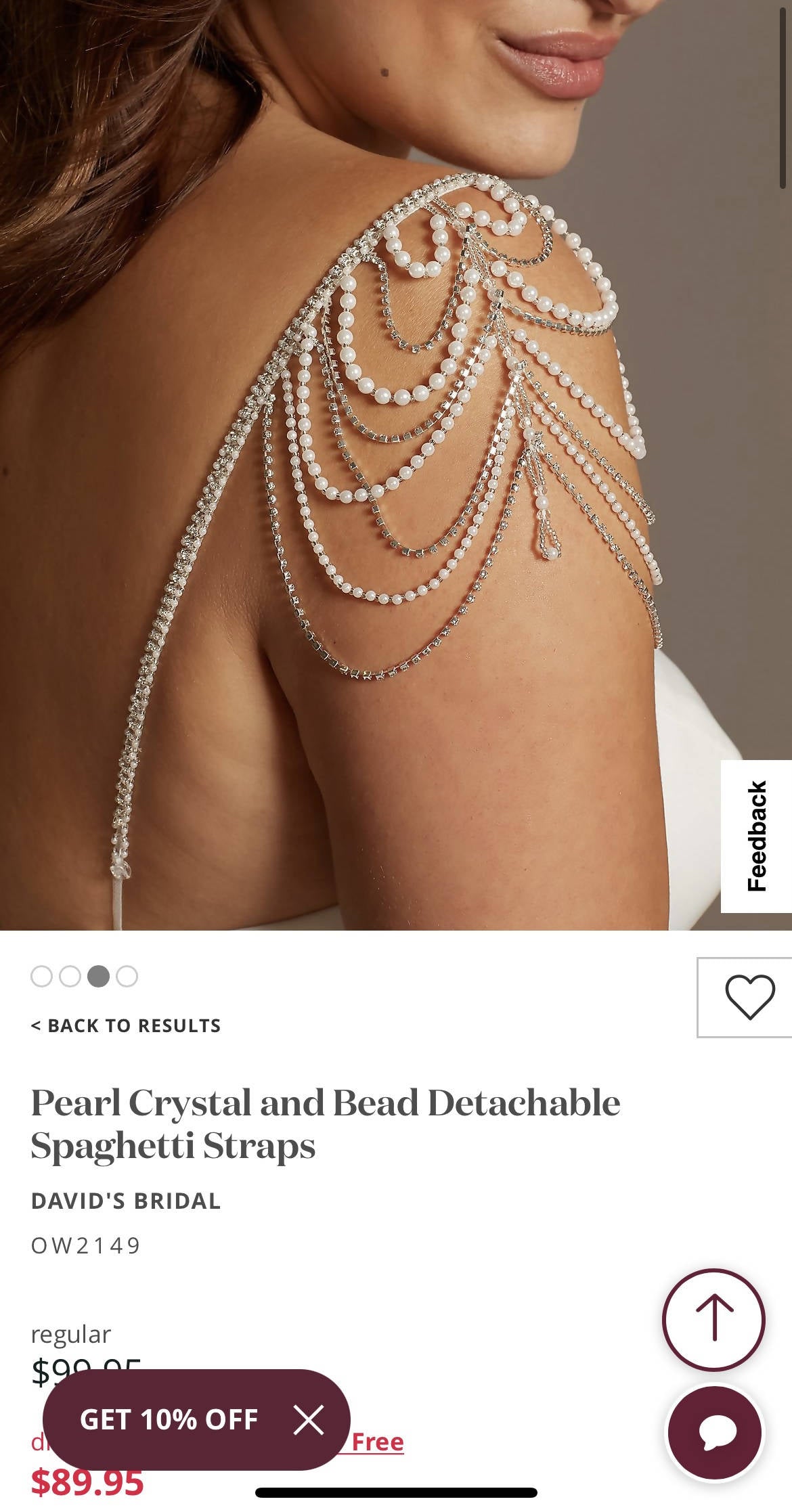 Wedding Dress and Beaded Sleeves