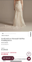Wedding Dress and Beaded Sleeves