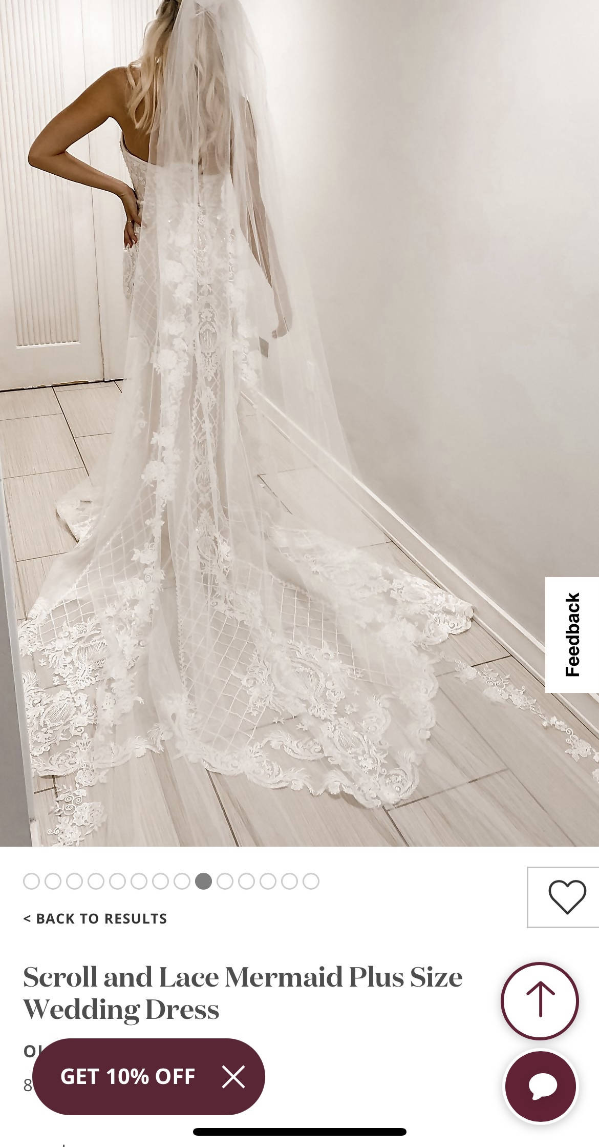 Wedding Dress and Beaded Sleeves