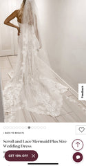 Wedding Dress and Beaded Sleeves